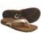 OluKai Kumu Thong Sandals - Leather (For Women) in Mica/Summer