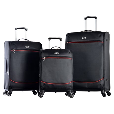 Olympia Zephyr Expandable Spinner Luggage Set 3 Piece 24 25 and 30 Nested