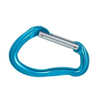 Omega Pacific 5.0 Straight Gate Carabiner in Blue