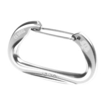 Omega Pacific Doval Carabiner - Wire Gate in Polished Silver - Closeouts