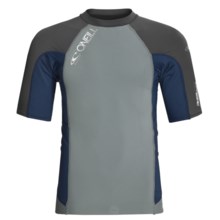 O'Neill Thinskins Superlite Rash Guard Shirt - UPF 50+, Short Sleeve (For Men) in Metallic/Graphite/Fathom Blue - Closeouts