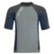 Metallic/Graphite/Fathom Blue O'Neill Thinskins Superlite Rash Guard Shirt - UPF 50+, Short Sleeve (For Men)