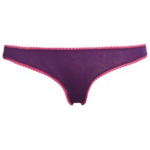 OnGossamer Mesh Hip-G Thong - Underwear (For Women) in After Hours/Very Cherry - Closeouts