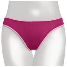 OnGossamer Mesh Hip-G Thong - Underwear (For Women) in Very Cherry/Ballet Slippers - Closeouts