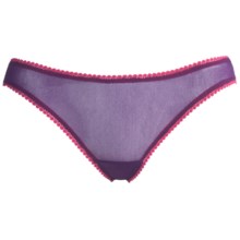 OnGossamer Mesh Hip Underwear - Low Rise, Bikini Briefs (For Women) in After Hours/Very Cherry - Closeouts
