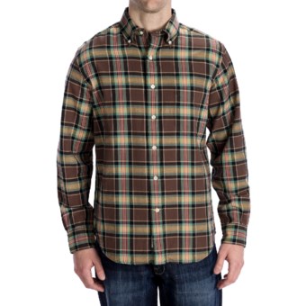 Options Country Twill Plaid Shirt - Long Sleeve (For Men) in Brown