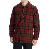 Options Log Cabin Plaid Shirt Jacket - Wool, Long Sleeve (For Men)
