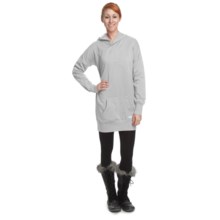 Orage Atna Fleece Oversize Sweatshirt - Hooded (For Women) in Heather Grey - Closeouts