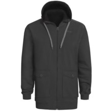 Orage Flee Fleece Sweatshirt - Full Zip, Hooded (For Men) in Black - Closeouts