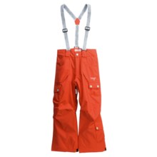 Orage Jackie Pants with Removable Suspenders - Insulated (For Girls) in Flame - Closeouts