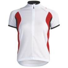 Orbea Dama Cycling Jersey - Zip Neck, Short Sleeve (For Women) in White - Closeouts