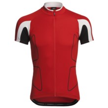 Orbea Fitness Cycling Jersey - Zip Neck, Short Sleeve (For Men) in Red - Closeouts