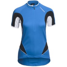 Orbea Series Cycling Jersey - Zip Neck, Short Sleeve (For Women) in Blue - Closeouts