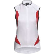 Orbea Series Cycling Jersey - Zip Neck, Sleeveless (For Women) in White - Closeouts