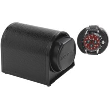 Orbita Sparta 1 Mini Watch Winder - Rotorwind in Black Leather - Overstock