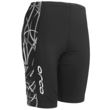 Orca 226 Tri Tech Shorts - Chamois (For Women) in Black/Castle Rock Print - Closeouts