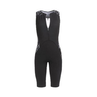 Orca 226 Triathlon Race Suit - Sleeveless (For Women) in Black/Castle Rock Print