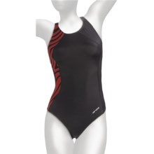 Orca Cl-R Swimsuit - Racerback, 1-Piece (For Women) in Black/Mars - Closeouts