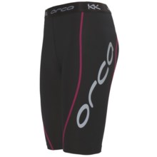 Orca Compression 1/2 Tights - UPF 50+ (For Women) in Black/Pink - Closeouts