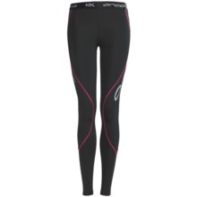 Orca Compression Full Tights - UPF 50+ (For Women) in Black/Pink - Closeouts