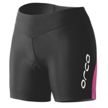 Orca Core Hipster Tri Shorts - Built-In Chamois (For Women) in Black/Fuchia Purple - Closeouts