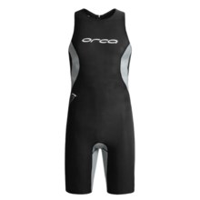 Orca RS1 Triathlon Speedsuit Swimskin - Sleeveless, Shorty (For Men) in Black/Silver - Closeouts