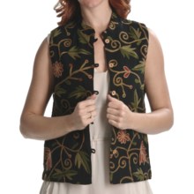 Orvis Crewelwork Vest (For Women) in Black - Closeouts