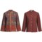 Orvis Print Reversible Jacket - Quilted Cotton (For Women) in Red Fleur De Lis/Wine Print