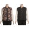 Orvis Quilted Reversible Printed Vest - Cotton (For Women) in Black Multi