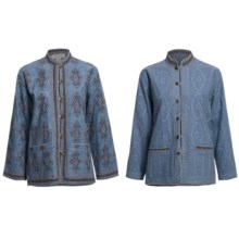 Orvis Reversible Handstitched Jacket (For Women) in Slate Medallion R//Blue - Closeouts
