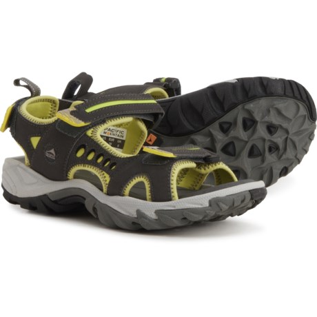 PACIFIC MOUNTAIN Osoyoos Sandals - Leather (For Women) - GUNMETAL/SULFUR/SPRING (9 )