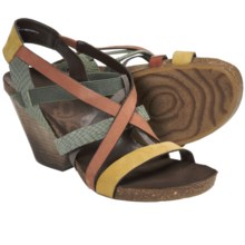OTBT Ladonia Gladiator Sandals - Leather (For Women) in Mustard Multi - Closeouts