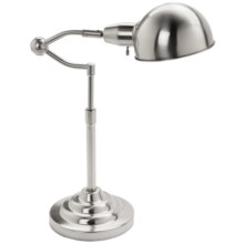 OttLite Ashley Swing-Arm Table Lamp in Brushed Nickel - Closeouts