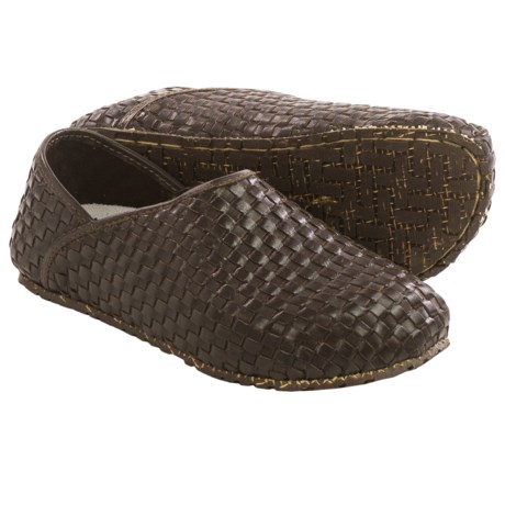 OTZ Shoes 300GMS Woven Leather Shoes Slip Ons For Men and Women