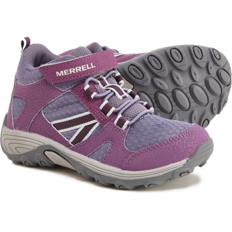 Merrell Outback Mid Hiking Boots (For Girls) - PURPLE (13C )