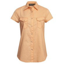 Outback Trading Annadale Shirt - Snap Front, Short Sleeve (For Women) in Peach - Closeouts
