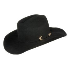 Outback Trading Bathhurst Fur Felt Hat - Cattleman Crown (For Men and Women) in Black - Closeouts
