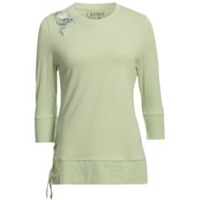 Outback Trading Running Thunder Shirt - 3/4 Sleeve (For Women) in Celery - Closeouts