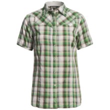 Outback Trading Silverton Western Shirt - Short Sleeve (For Women) in Spring Green - Closeouts