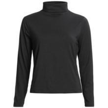 Outback Trading Stretch Turtleneck - Long Sleeve (For Women) in Black - Closeouts