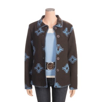 Outback Trading Valencia Blanket Coat (For Women) in Blue