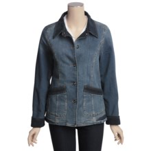 Outback Trading Weekender Jacket - Washed Denim, Corduroy Trim (For Women) in Denim - Closeouts