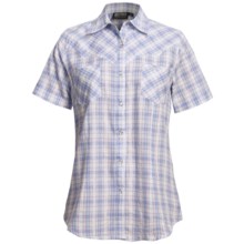 Outback Trading Windchime Shirt - Snap Front, Short Sleeve (For Women) in Blue - Closeouts