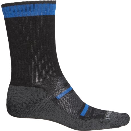 SmartWool Outdoor Advanced Light Cushion Socks - Merino Wool, Crew (For Men and Women) - BLACK (L )