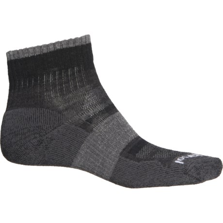 SmartWool Outdoor Advanced Light Cushion Socks - Merino Wool, Quarter Crew (For Men and Women) - CHARCOAL (M )