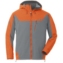 Outdoor Research Alibi Jacket - Soft Shell (For Men) in Pewter/Ember - Closeouts