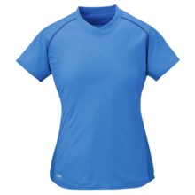 Outdoor Research Echo Duo T-Shirt - UPF 15, Short Sleeve (For Women) in Bluebird/Glacier - Closeouts