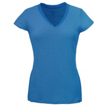 Outdoor Research Essence Duo T-Shirt - UPF 50+, Merino Wool Blend, Short Sleeve (For Women) in Bluebird/Glacier - Closeouts