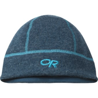 Outdoor Research Flurry Wool Beanie Hat (For Men and Women) in Peacock