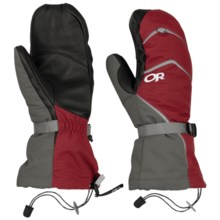 Outdoor Research Highcamp PrimaLoft® Mittens - Waterproof, Insulated (For Men) in Retro Red/Charcoal - Closeouts